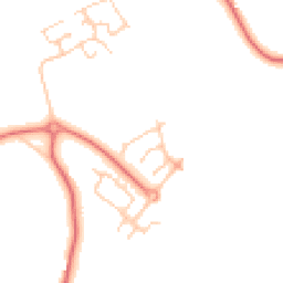 Daytime road noise heatmap for WA4 3JA