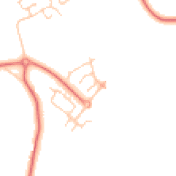 Daytime road noise heatmap for WA4 3LH