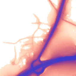 Daytime road noise heatmap for WA4 4AA