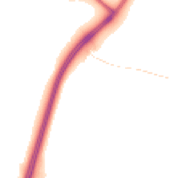 Night-time road noise heatmap for WA4 4AS