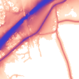 Daytime road noise heatmap for WA4 4AT