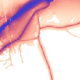 Daytime road noise heatmap for WA4 4AY