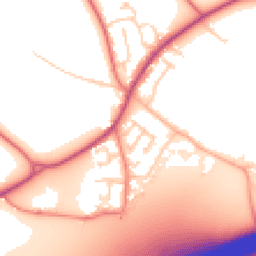 Daytime road noise heatmap for WA4 4FY