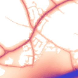 Daytime road noise heatmap for WA4 4FZ