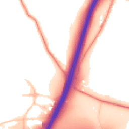 Daytime road noise heatmap for WA4 4GD