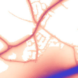 Daytime road noise heatmap for WA4 4GF