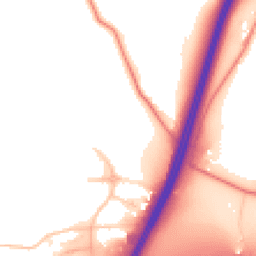 Daytime road noise heatmap for WA4 4GJ