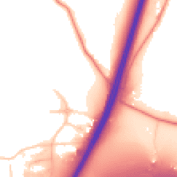 Daytime road noise heatmap for WA4 4GL