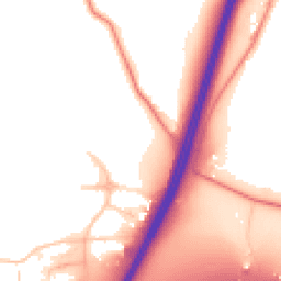 Daytime road noise heatmap for WA4 4GN