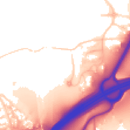 Daytime road noise heatmap for WA4 4GU