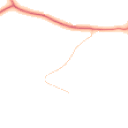 Daytime road noise heatmap for WA4 4JD