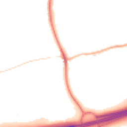 Night-time road noise heatmap for WA4 4NB