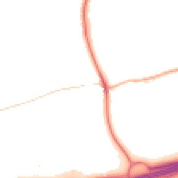 Night-time road noise heatmap for WA4 4NE