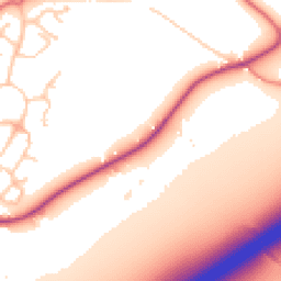 Daytime road noise heatmap for WA4 4NW