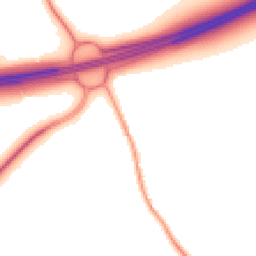Night-time road noise heatmap for WA4 4NZ