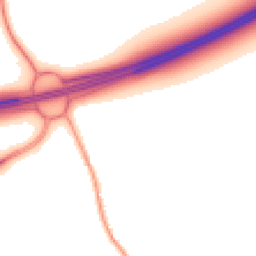 Night-time road noise heatmap for WA4 4PA