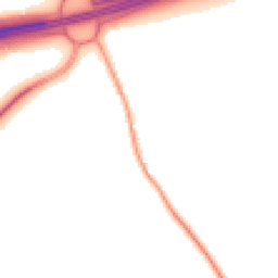 Night-time road noise heatmap for WA4 4PF