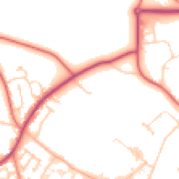 Daytime road noise heatmap for WA4 4QZ