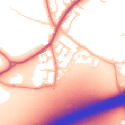 Daytime road noise heatmap for WA4 4RY