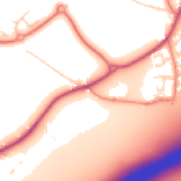 Daytime road noise heatmap for WA4 4SF