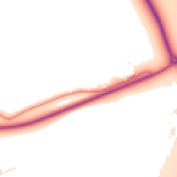 Daytime road noise heatmap for WA4 4SH