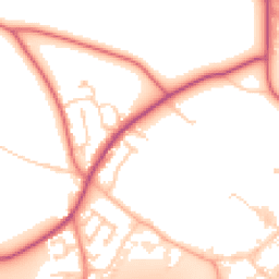 Daytime road noise heatmap for WA4 4TA