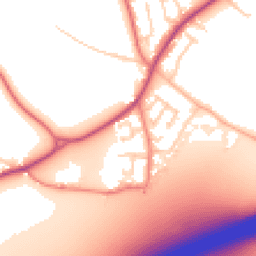 Daytime road noise heatmap for WA4 4TF