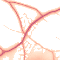 Daytime road noise heatmap for WA4 4TJ