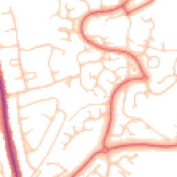 Daytime road noise heatmap for WA4 5DQ