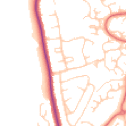 Daytime road noise heatmap for WA4 5EL