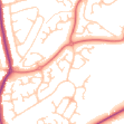 Daytime road noise heatmap for WA4 5FA