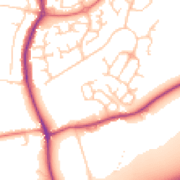 Daytime road noise heatmap for WA4 5GP