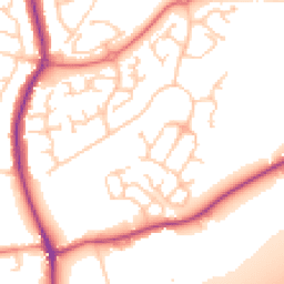 Daytime road noise heatmap for WA4 5GS