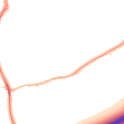 Night-time road noise heatmap for WA4 5GU