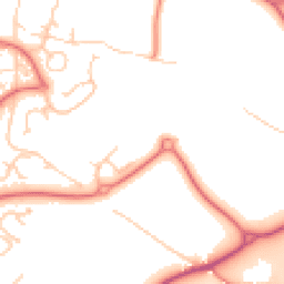 Daytime road noise heatmap for WA4 5GY
