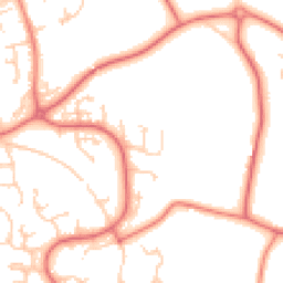 Daytime road noise heatmap for WA4 5HG