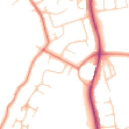 Daytime road noise heatmap for WA4 5HS