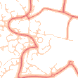 Daytime road noise heatmap for WA4 5HZ