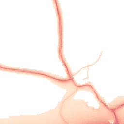 Daytime road noise heatmap for WA4 5NU