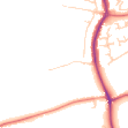 Daytime road noise heatmap for WA4 5PN
