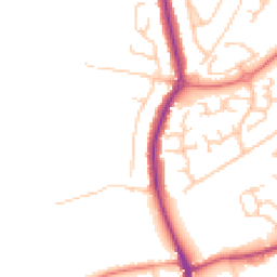Daytime road noise heatmap for WA4 5PS