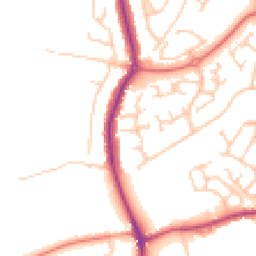 Daytime road noise heatmap for WA4 5RJ