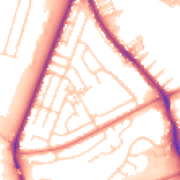 Daytime road noise heatmap for WA4 6AW