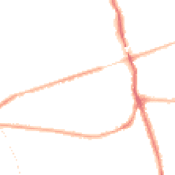 Night-time road noise heatmap for WA4 6DY