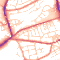 Daytime road noise heatmap for WA4 6EJ