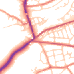 Daytime road noise heatmap for WA4 6EQ