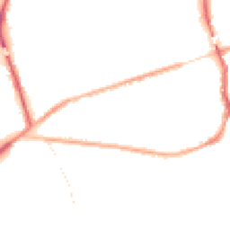 Night-time road noise heatmap for WA4 6JA