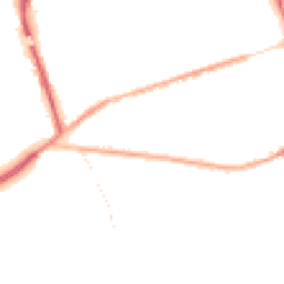 Night-time road noise heatmap for WA4 6JF