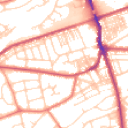 Daytime road noise heatmap for WA4 6JH