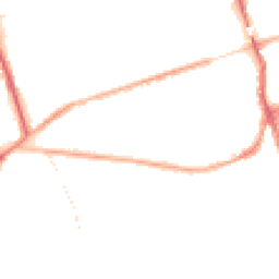 Night-time road noise heatmap for WA4 6JQ